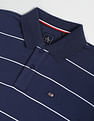 Arrow Sports Horizontal Stripe Cotton Polo Shirt