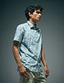 Flying Machine Tropical Print Slim Fit Shirt