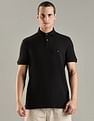 Tommy Hilfiger Solid Regular Fit Cotton Polo T-Shirt