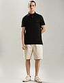 Tommy Hilfiger Solid Regular Fit Cotton Polo T-Shirt