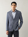 Arrow Solid Zero Calorie Slim Fit Blazer