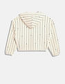 Tommy Hilfiger Kids Girls Striped Relaxed-Fit Cotton Sweatshirt