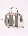 Calvin Klein Logo Beige Pvc Handbag