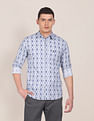 U.S. Polo Assn. Spread Collar Aztec Print Casual Shirt