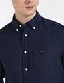 Tommy Hilfiger Solid Regular-Fit Linen Shirt