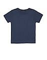 U.S. Polo Assn. Kids Boys Blue Crew Neck Graphic Print T Shirt
