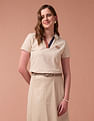 U.S. Polo Assn. Women Heathered Cotton Polo Shirt