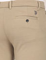 U.S. Polo Assn. Austin Slim Fit Solid Knit Casual Trousers