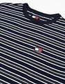 Tommy Hilfiger Badge Horizontal Stripe Cotton T-Shirt