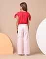 U.S. Polo Assn. Kids Girls Wide Leg Fit Cargo Jeans