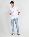Flying Machine Mid Rise Stone Wash Jeans