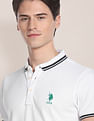 U.S. Polo Assn. Iconic Striped Collar Polo Shirt