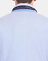 USPA Tailored Men Blue Slim Fit Solid Formal Blazer