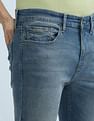 Flying Machine Slash Slim Tapered Washed Jeans