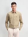 Arrow Sport Slim Fit Herringbone Shirt