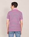 U.S. Polo Assn. Ribbed Collar Horizontal Stripe Polo Shirt