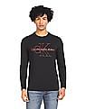Calvin Klein Men Black Round Neck Long Sleeve T-Shirt