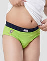 USPA Innerwear Boys Mid Rise Solid Cotton Spandex IKBA Briefs - Pack Of 3