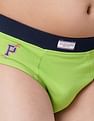 USPA Innerwear Boys Mid Rise Solid Cotton Spandex IKBA Briefs - Pack Of 3