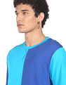 Flying Machine Cotton Colour Block T-Shirt