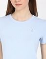 Tommy Hilfiger Cotton Crew Neck Midi Dress