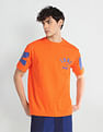 Flying Machine Rear Print Oversized T-Shirt