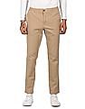 Tommy Hilfiger Men Khaki Denton Regular Fit Solid Casual Trousers