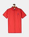 U.S. Polo Assn. Kids Boys Short Sleeve Solid Shirt