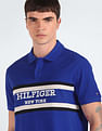 Tommy Hilfiger Monotype Colour Block Regular Fit Polo Shirt