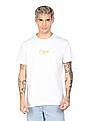 Calvin Klein Men White Round Neck Brand Print T-Shirt