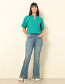 U.S. Polo Assn. Women Mid Rise Bootcut Jeans