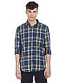 U.S. Polo Assn. Denim Co. Spread Collar Checked Casual Shirt