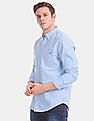 Aeropostale Blue Button Down Collar Oxford Casual Shirt