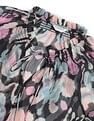 U.S. Polo Assn. Women Ruffle Neck Floral Printed Top