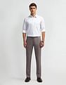 Arrow Solid Mid Rise Trousers