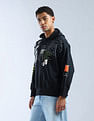 Flying Machine Graphic Printed Oversized Kidult Sweatshirt