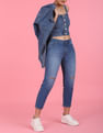 Flying Machine Women Mid Rise Distressed Slim Fit Jeans