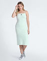 Tommy Hilfiger Small Badge Tie Back Midi Dress