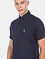 U.S. Polo Assn. Short Sleeve Cotton Linen Shirt