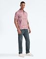 Flying Machine Tropical Print Relaxed Polo Shirt
