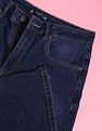 Flying Machine Women High Rise Stone Wash Wide Leg Jeans