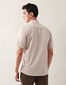 Arrow Sport Grid Tattersall Checked Regular Fit Shirt