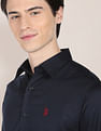 U.S. Polo Assn. Satin Dobby Solid Shirt