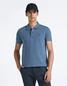 Flying Machine Horizontal Stripe Cotton Polo Shirt