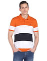 AD by Arvind Modern Horizontal Stripe Polo Shirt