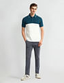 Arrow Sport Regular Fit Clourblocked Polo Shirt