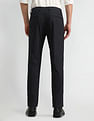Arrow Solid Dobby Slim Fit Trousers