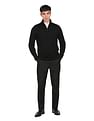 Calvin Klein Men Superior Wool Half Zipper Sweater