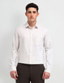 Arrow Italian Elegance Textured Slim Fit Shirt