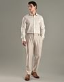Tommy Hilfiger Regular-Fit Self-Design Mid Rise Trouser